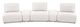 Furniture of America® Stavanger White Curved 3-Seater-0