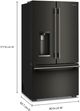 KitchenAid® 36" 23.1 Cu. Ft. Black Ore Counter Depth French Door Refrigerator with Intelligent Auto Fill-5