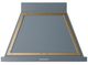 Ilve® Nostalgie II Noblesse 36'' Blue Gray Wall Mounted Range Hood with Brass Trim-0