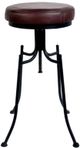 A & B Home Dorsett Burgundy/Black Bar Stool-0