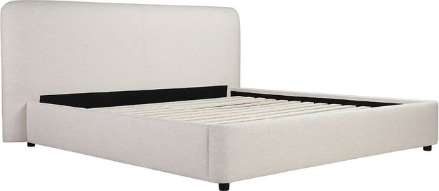 Moe's Home Collection Samara Cottage Linen Queen Bed-0
