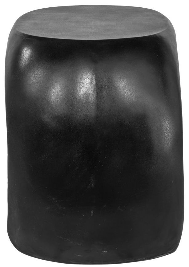 Moe's Home Collection Albers Black Concrete Outdoor Stool-2