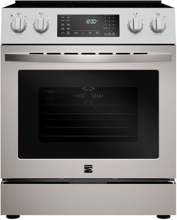 Kenmore® 30" Stainless Steel Glass Top Slide-In Electric Range with True Convection & Air Fry-0