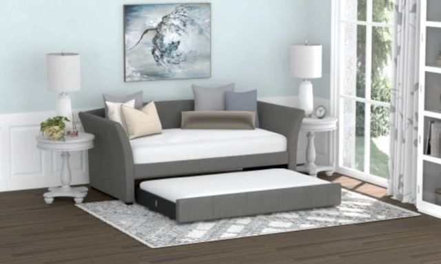 Emerald Home Vienna Italian Gray Twin Trundle Daybed-1