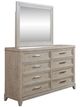 Liberty Furniture Belmar 5-Piece Silver Champagne/Washed Taupe Queen Panel Bedroom Set-3
