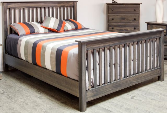 Mako Wood Furniture Polo Brown Twin Panel Bed-0