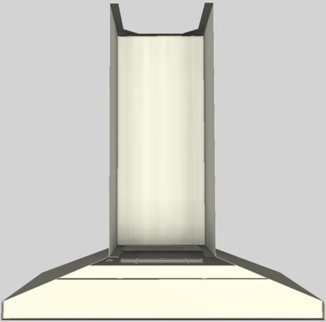 Vent-A-Hood® K Series 36" Biscuit Wall Mounted Range Hood-2