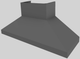 Vent-A-Hood® 66" Gunsmoke Euro-Style Wall Mounted Range Hood-5