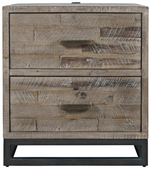 Jofran Inc. East Hampton Distressed Gray Nightstand-2