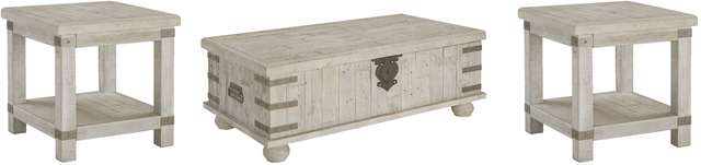 Signature Design by Ashley® Carynhurst 3-Piece White Wash Gray Living Room Table Set-0