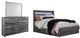 Signature Design by Ashley® Baystorm 3-Piece Gray Queen Panel Bed with Storage Set-0