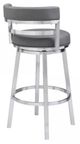 Armen Living Madrid Gray 26" Counter Stool-2