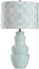 StyleCraft Norman Wyatt Home Faint Whisper Spa Blue Table Lamp-0