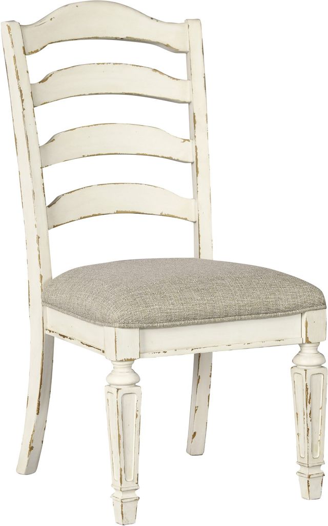 Signature Design by Ashley® Realyn 7-Piece Chipped White Dining Table Set-2