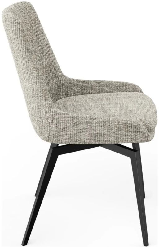 Modus Furniture CEO Beige Upholstered Swivel Dining Side Chair-3