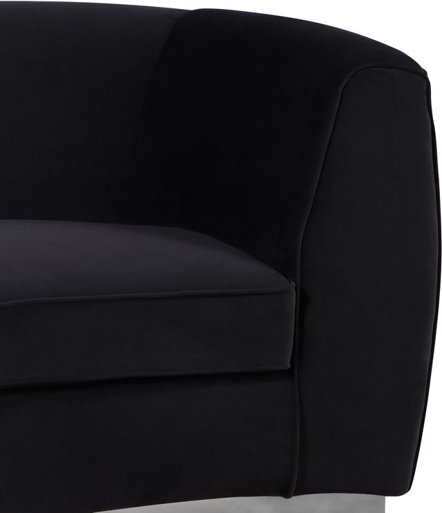Meridian Furniture Julian Black/Chrome Velvet Chair-3