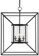 Currey & Company Ennis Black Bronze Lantern Chandelier-1