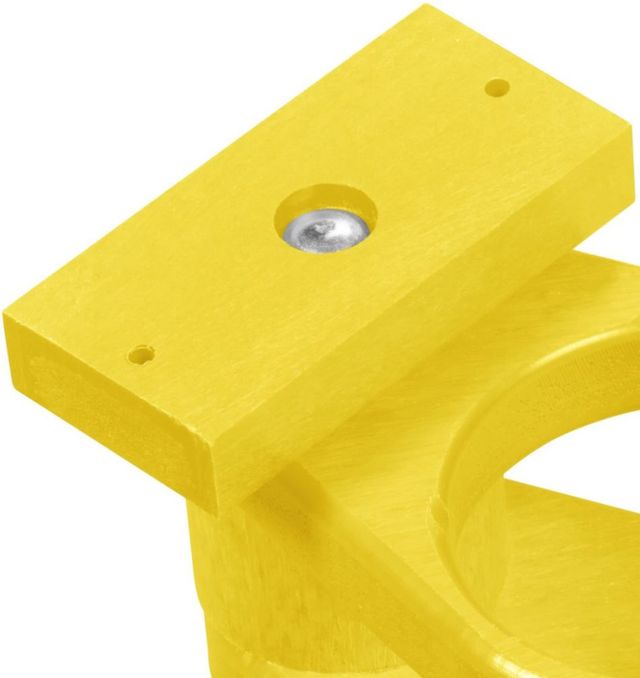 C.R. Plastics Adirondack Yellow Wineglass / Cup Holder-1