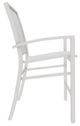 Telescope Casual Kendall Abalone/Snow Aluminum/Fabric Outdoor Sling Stacking Balcony Height Arm Chair-2