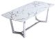 VIG Furniture Modrest Garrett Stainless Steel/White Dining Table-0