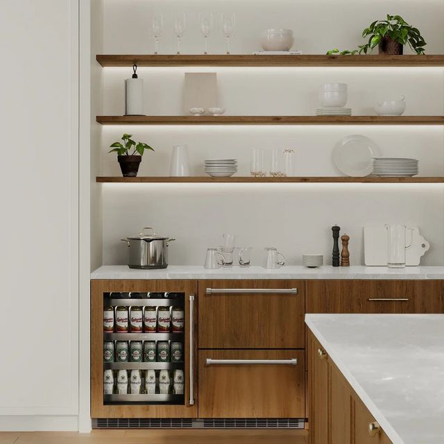 ZLINE Touchstone 4.6 Cu. Ft. Panel Ready Outdoor-Rated Refrigerator Drawers-13