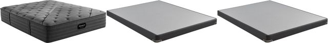 Beautyrest Black® L-Class Innerspring Tight Top Medium King Mattress and Low Profile Foundation-1