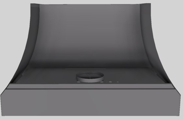 Vent-A-Hood® Designer Series 48" Gunsmoke Wall Mounted Range Hood-3
