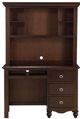 Mazin Furniture Meghan Espresso Writing Desk with Hutch-0