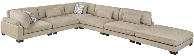 Homelegance® Tinley 6-Piece Brown 135" Modular Sectional with Ottoman-0