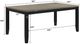 Crown Mark Folio Gray Dining Table with Black Base-2