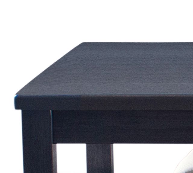 Linon Jordan 6-Piece Dark Charcoal Dining Table Set-2