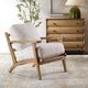 Uttermost® Laid Back Natural/White Accent Chair-1