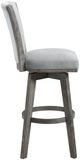 Homelegance® Corvallis Gray/Wire Brushed Gray Swivel Pub Height Chair-3