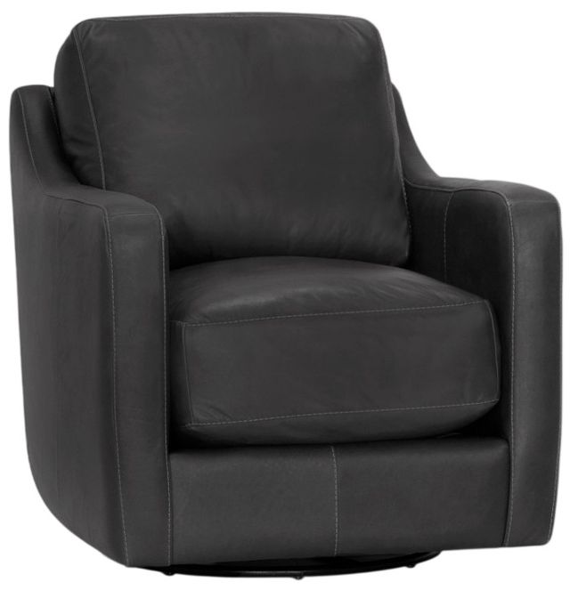 Franklin™ Customizable Chelsea Leather Swivel Accent Chair-0