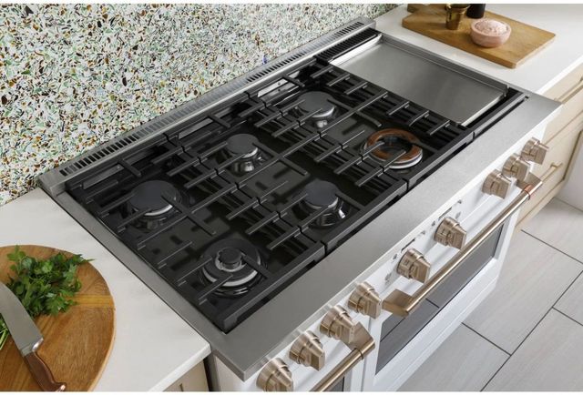 Café™ 48" Matte White Pro Style Dual Fuel Range-6