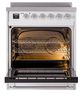 Ilve® Nostalgie II Noblesse 30'' Custom RAL Color Pro Style Induction Range with Chrome Trim-1