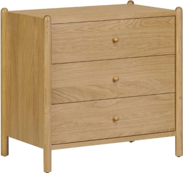 Moe's Home Collection Billy Natural 3-Drawer Nightstand -0