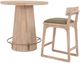 International Furniture Direct Balam Black Bistro Pub Table-3
