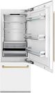 ZLINE Autograph Edition 30" 16.1 Cu. Ft. White Matte Built-In Bottom Freezer Refrigerator-2
