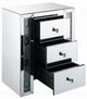 ACME Furniture Sonia Faux Agate Stone/Mirrored Nightstand-1
