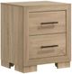 Coaster® Arielle 5-Piece Light Oak/Light Tan Eastern King Panel Bedroom Set-5