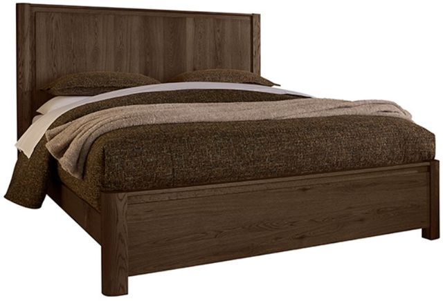 Vaughan-Bassett Lodge & Loft Dark Oak King Radius Poster Bed-0