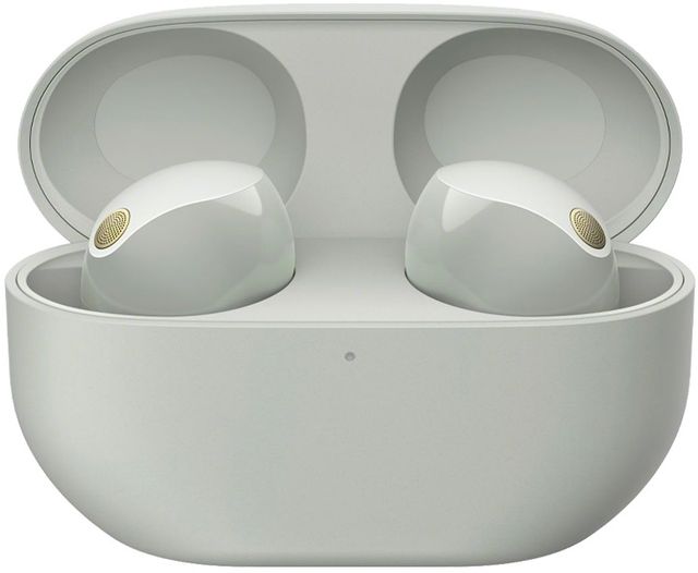 Sony® Silver Noise Canceling Wireless Earbuds-4