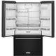 KitchenAid® 20.0 Cu. Ft. Black Counter Depth French Door Refrigerator-1