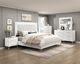 Homelegance® Ripple High Gloss White California King Panel Bed-1