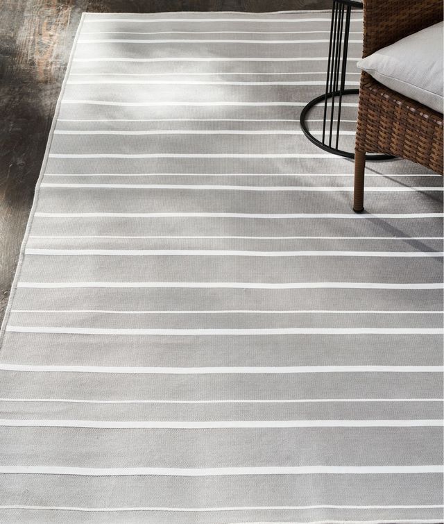 Renwil® Caymen Cool Grey/White 12' Outdoor Rug-1