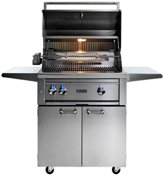 LYNX® Professional 3-Burner Stainless Steel Freestanding Natural Gas Grill with Trident Infrared Burners and Rotisserie-2