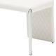 Michael Amini® State St. Stainless Steel/White Side Chair-2