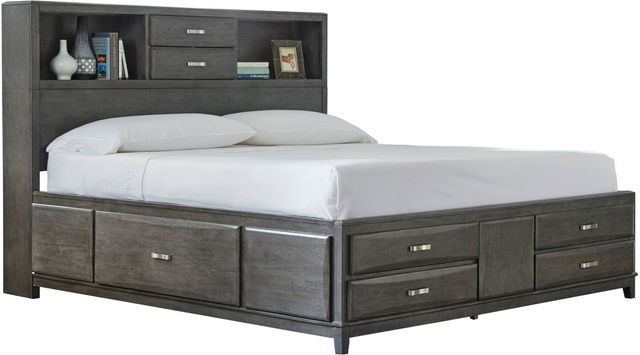 Signature Design by Ashley® Caitbrook 4-Piece Gray King Storage Bed Set-1