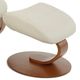 Fjords® Classic Comfort Trandal "C-Base" Dove Large Swivel Recliner with Footstool-1